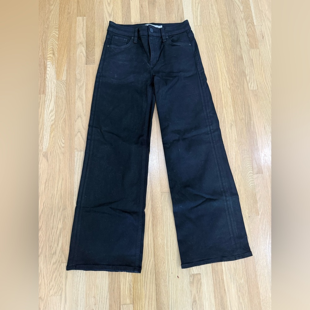 Hudson Rosie Coated Black Jeans size 25